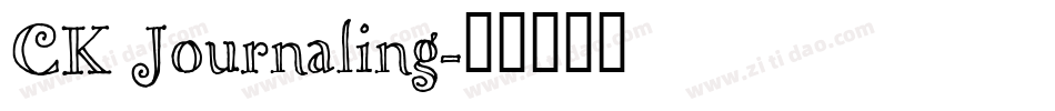 CK Journaling字体转换